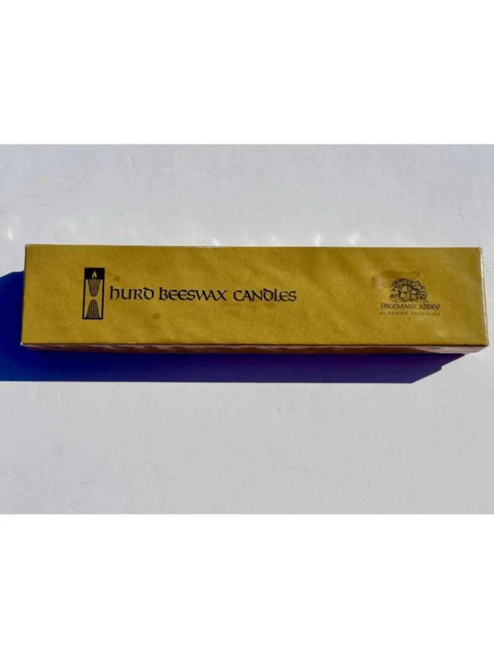 Hurd Beeswax Taper Candles St Helena CA Twisted Gold Green